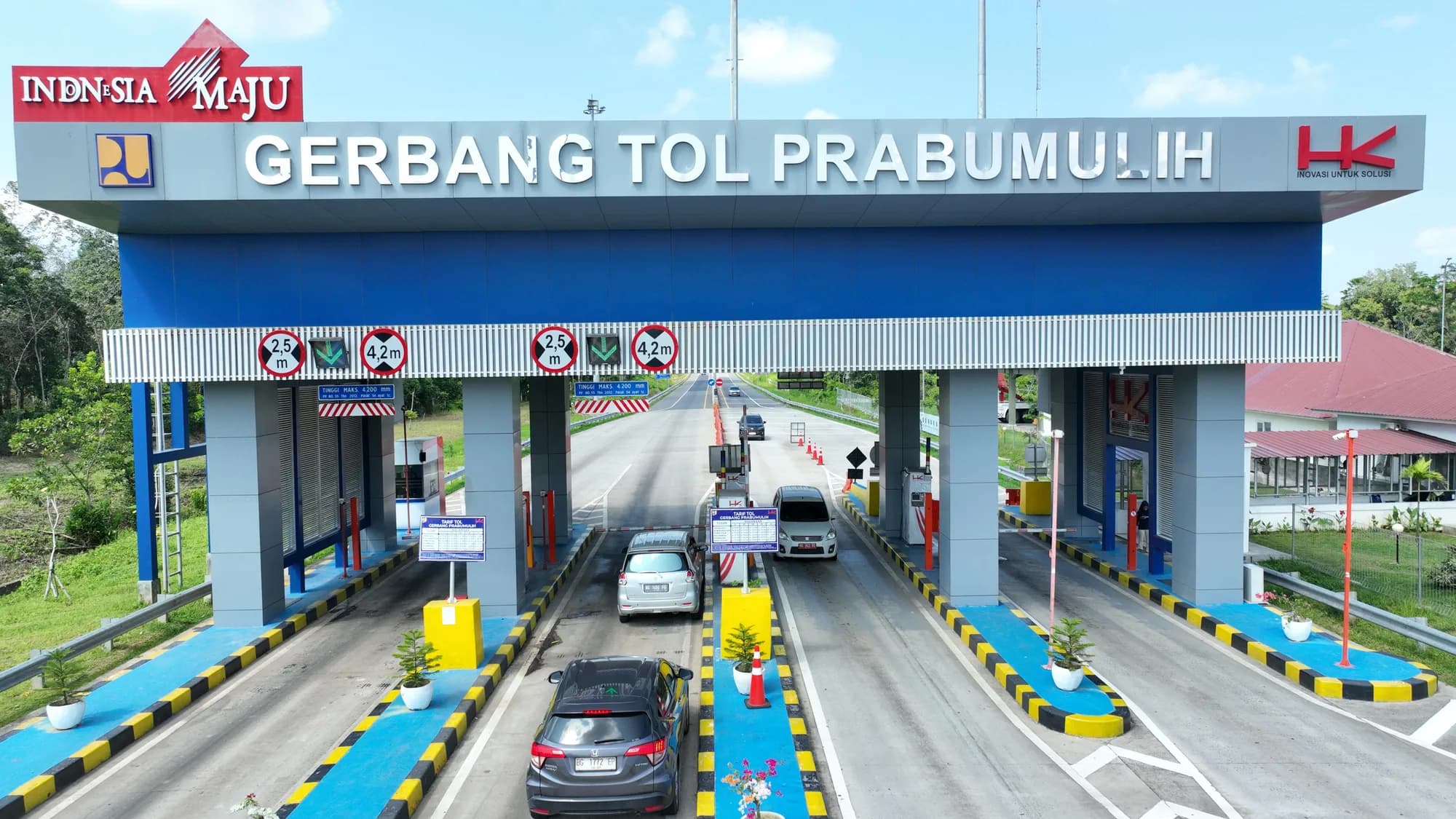 Gerbang Tol Prabumulih pada ruas Indralaya–Prabumulih